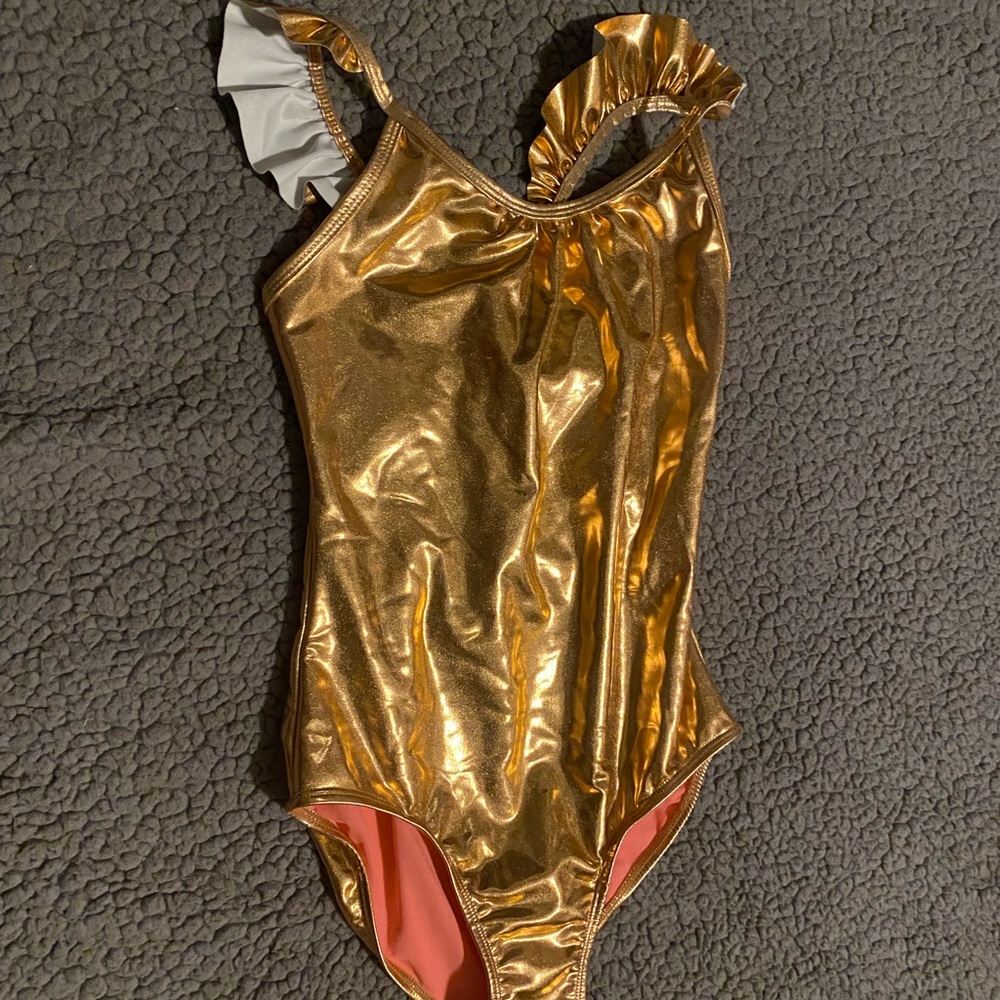 shimmer gold swimsuit